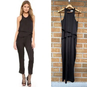 Ali Jay Flounced Bodice Jumpsuit small